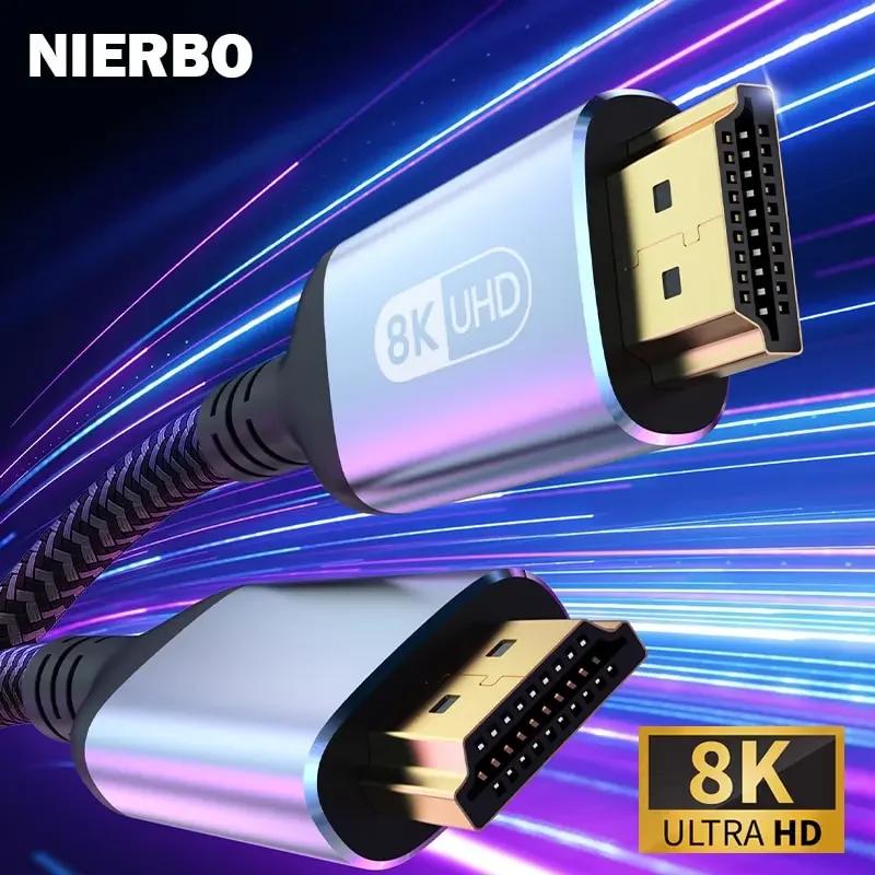 RLLK HDMI 2.1 ̺, HDMI ڵ, 8K 60Hz, 4K 120Hz, 48Gbps EARC, HDCP, ʰ HDR, HD TV Ʈ  PS4 PS5 , ǰ